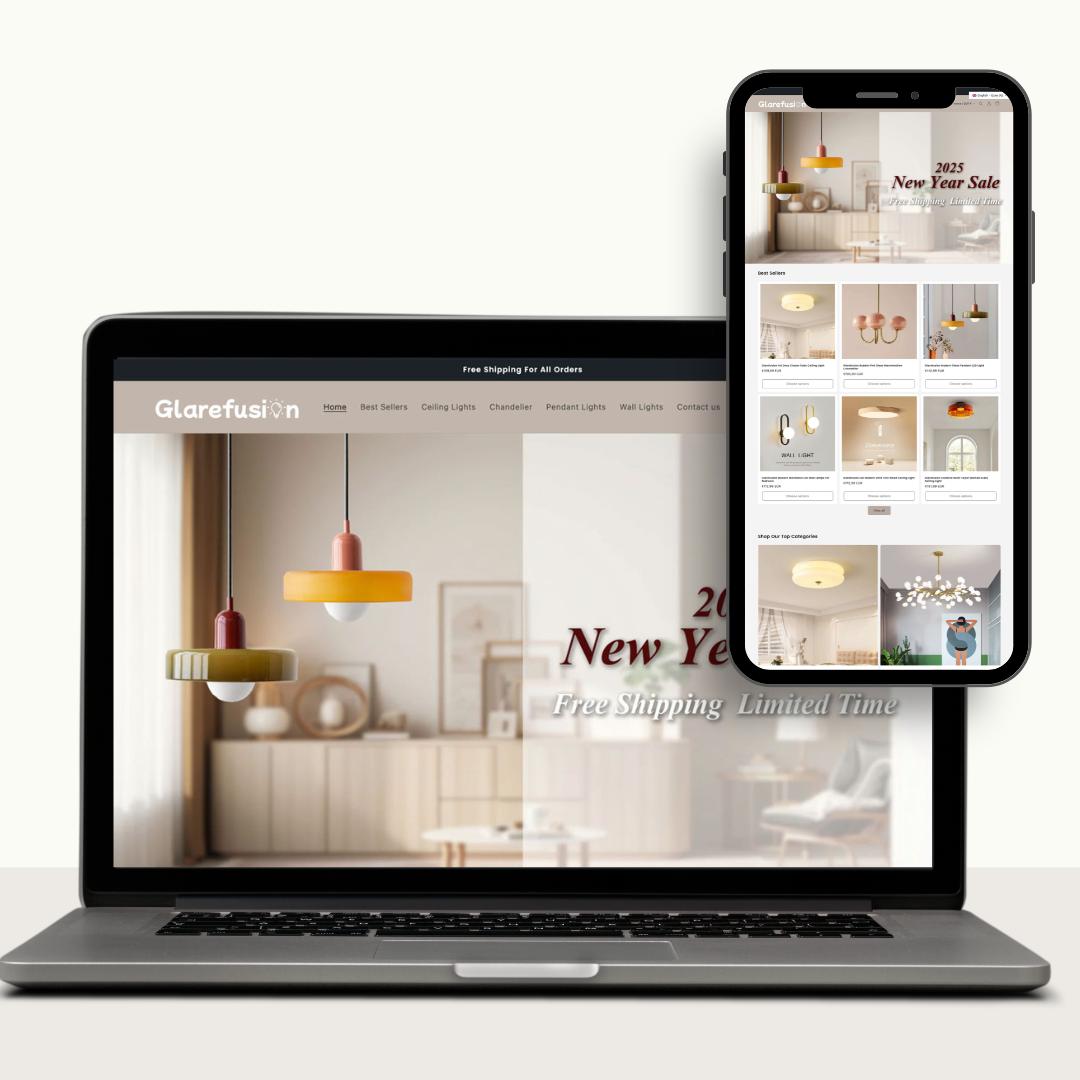 Glarefusion Shopify storefront